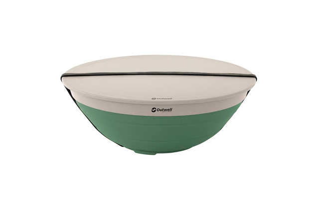 Outwell Collaps bowl and strainer set shadow green