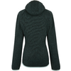 Dunkelgrüner Damenpullover mit Kapuze, Rückansicht