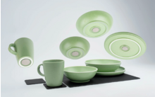 Silwy Dolomit magnetisch servies, plastic, 11 stuks