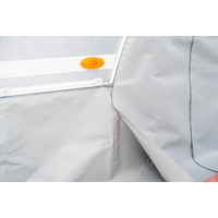 Hindermann Winterbodensch&uuml;rze mit Polyvinylchlorid Keder hellgrau 3 Meter 