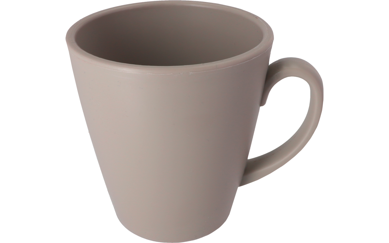 Beige farbige Tasse mit Henkel