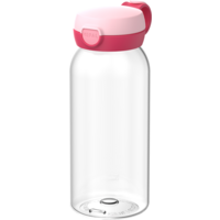 Mepal Campus Kinder-Trinkflasche mit Klappdeckel auslaufsicher 600 ml Cool pink