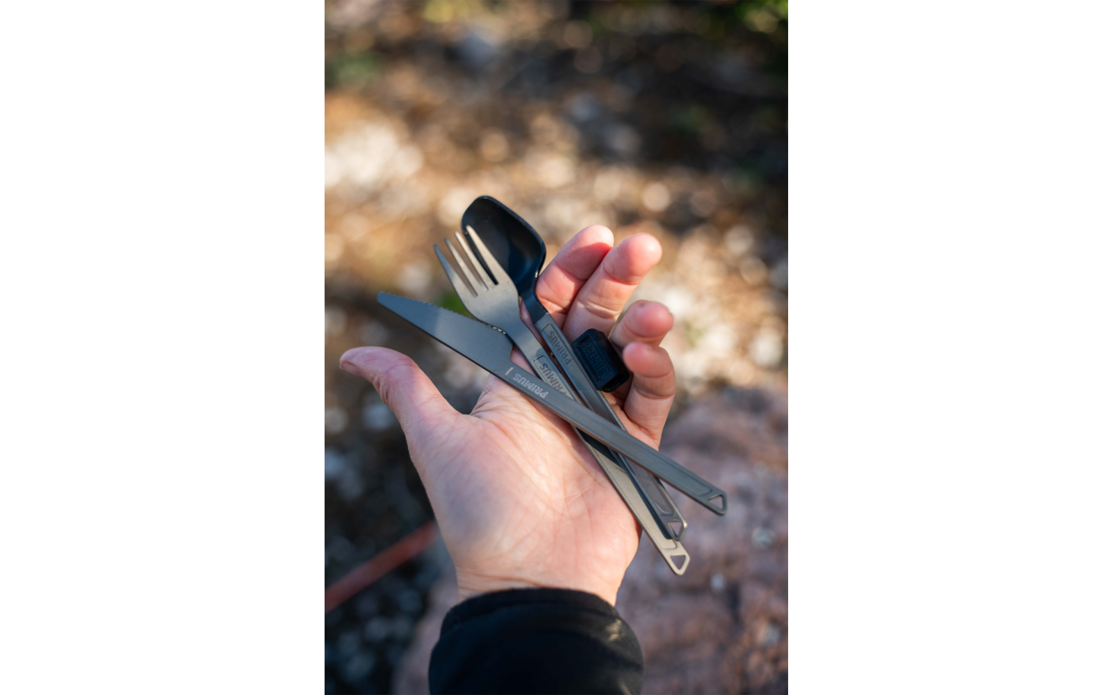 Produktbild Primus Trek Campingbesteck Set aus harteloxiertem Aluminium 3 teilig 1