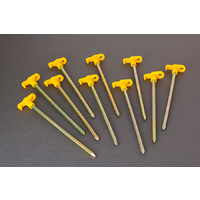 Kit de piquets de sol pour F45 / F65 / ZIP / Privacy Room / Caravanstore 10 pi&egrave;ces, article n&deg; 98655-349 Fiamma