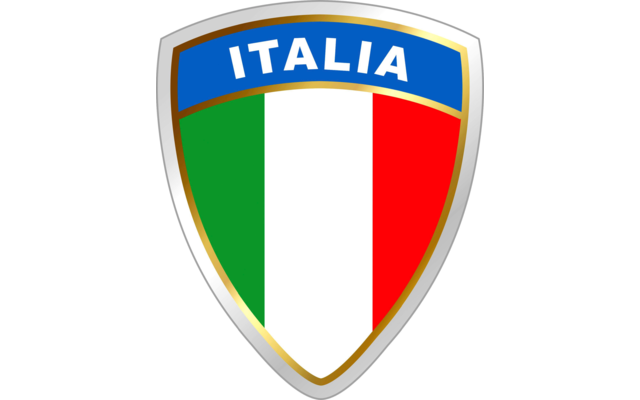 Protector country emblem sticker for vehicles Italy 45 x 35 x 1 mm