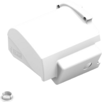 Fiamma left end cap motor kit for awning F80L - color Polar White Fiamma spare part number 98673-175