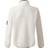 Weißer Pullover von hinten mit hohem Kragen