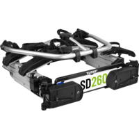 EUFAB SD260 Fl&uuml;gelt&uuml;r Fahrradtr&auml;ger 2 Fahrr&auml;der 60 kg E-Bike geeignet silber