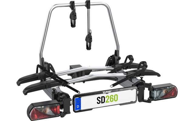 Product afbeelding EUFAB SD260 Fl&uuml;gelt&uuml;r Fahrradtr&auml;ger 2 Fahrr&auml;der 60 kg E-Bike geeignet 1