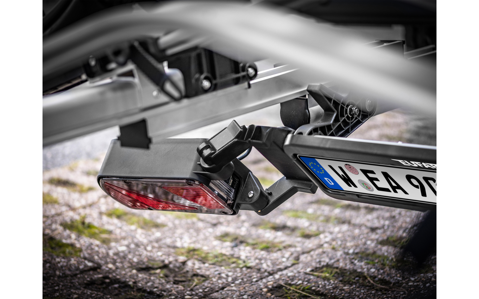 Product afbeelding EUFAB SD260 Fl&uuml;gelt&uuml;r Fahrradtr&auml;ger 2 Fahrr&auml;der 60 kg E-Bike geeignet 1