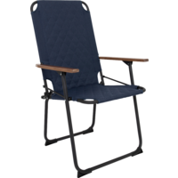Bo-Camp Jefferson XL Industrial Klappstuhl mit Bambus-Armlehnen blau