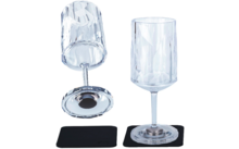 silwy Magnet-Wein-Kunststoffgläser 2 Stück 200 ml