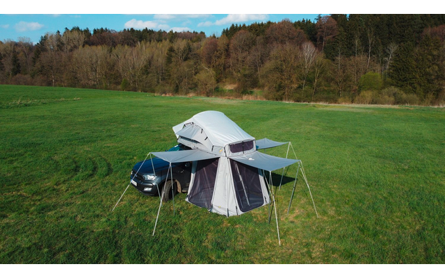 Gordigear Tente de toit DAINTREE 165 cm y compris auvent à partir de 2 personnes