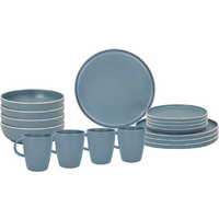 Brunner Lunch Box Dolomit Blue melamine tableware set non-slip, BPA-free and break-resistant 16-piece set