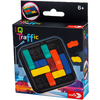 Emballage du jeu IQ Traffic avec des véhicules colorés et un plateau de jeu