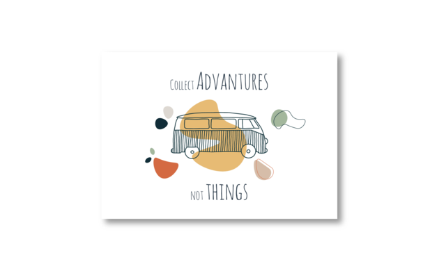 Advanture Shop Postkarte Collect Advantures not Things 14,8 x 10,5 cm