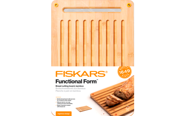 Tabla de cortar pan Fiskars Functional Form 35 x 25 cm