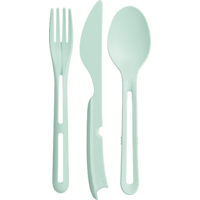 Koziol Klikk To Go clip-bestekset 3-delig zoetgroen