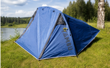 890824 - TAMBU Tara 3 leichtes 3-Personen Tunnelzelt aus recyceltem rPET Polyester 3000 mm Wassersäule