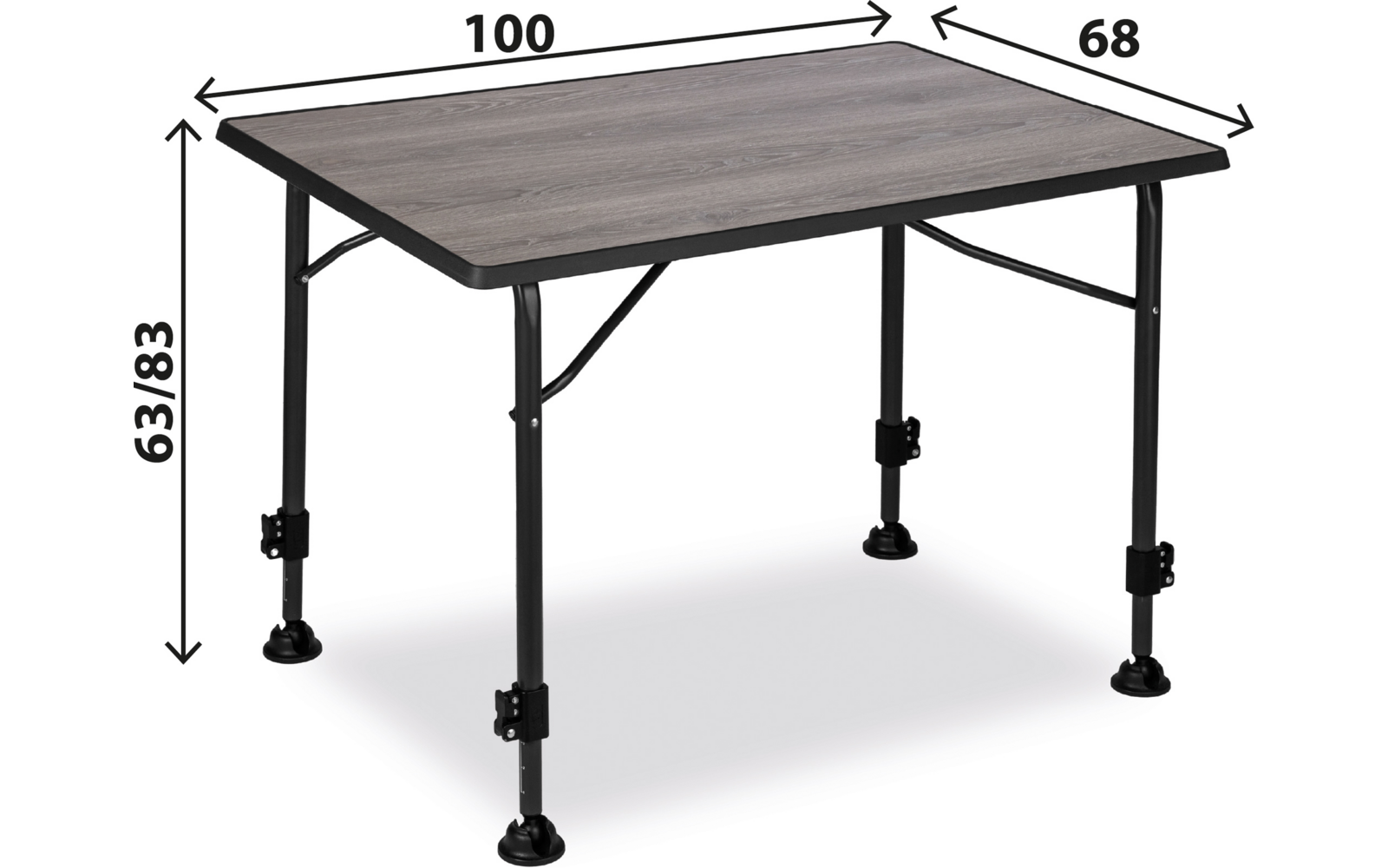 Product afbeelding Brunner Linear Greywood Campingtisch klappbar grau 1