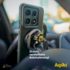 Smartphone met camera-objectieven in een autohouder in een auto