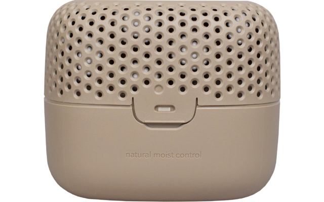 Beige Luftentfeuchter mit perforiertem Oberteil