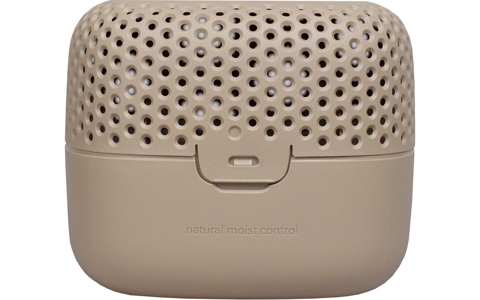 Beige Luftentfeuchter mit perforiertem Oberteil