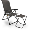 Small product image Folding Chair Set (2pcs) incl. Leg Rest Black Camptime Allia 1