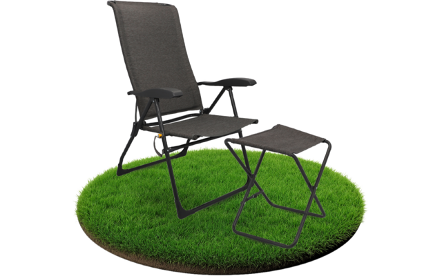 Camptime Klappstuhlset Allia mit Klappstuhl und Beinauflage