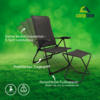 Small product image Folding Chair Set (2pcs) incl. Leg Rest Black Camptime Allia 1