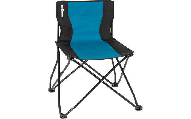 Brunner Action equiframe / campingstoel met armleuningen blauw/zwart