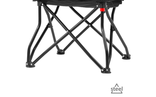 Brunner Action equiframe / campingstoel met armleuningen blauw/zwart