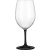 Brunner set of 2 wine glasses Black & White