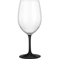 Brunner set of 2 wine glasses Black & White