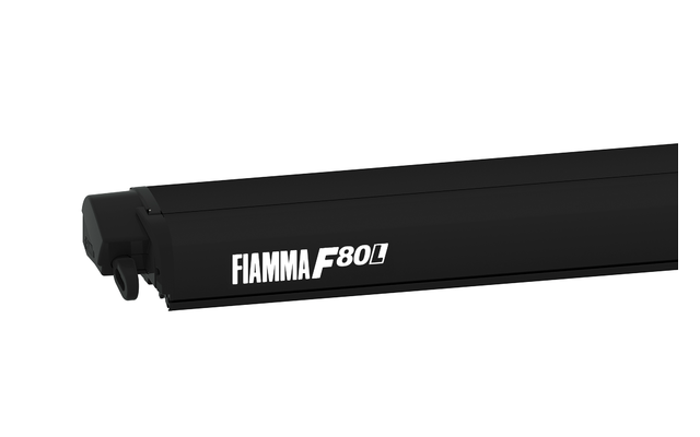 Fiamma F80L Deep Black awning with roof mount 600 gray