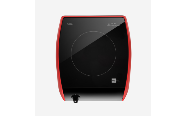 Miji Gala EI Table de cuisson vitrocéramique mobile 2000 watts rouge/noir