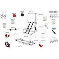 Cinghia di sicurezza Fiamma 2 pezzi adatta per Carry Bike Lift 77 / Lift 77 E-Bike - Ricambio Fiamma numero 98656-776