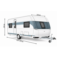 Berger StrongProtect Schutzh&uuml;lle f&uuml;r Wohnwagen 610&ndash;670 x 250 x 220 cm