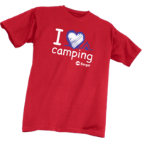 Berger T-shirt Enfants I love Camping