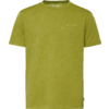 Groen T-shirt met korte mouwen en ronde hals, met een klein logo op de linkerborst