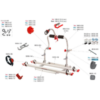 Fiamma tandring grijs geschikt voor Carry Bike CL - Fiamma onderdeelnummer 98656-137