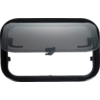 Lunettes de soleil rectangulaires noires avec verres gris