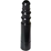 Black plastic pipe with multiple steps