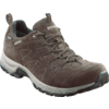 Chaussure de randonnée en daim marron avec lacets, semelle crantée en caoutchouc et logo "MEINDL" visible
