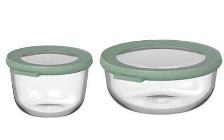 Mepal Cirqula round glass multi bowl