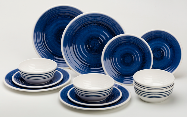 Set di stoviglie classiche in Bone China per cena piatti da ristorante di lusso