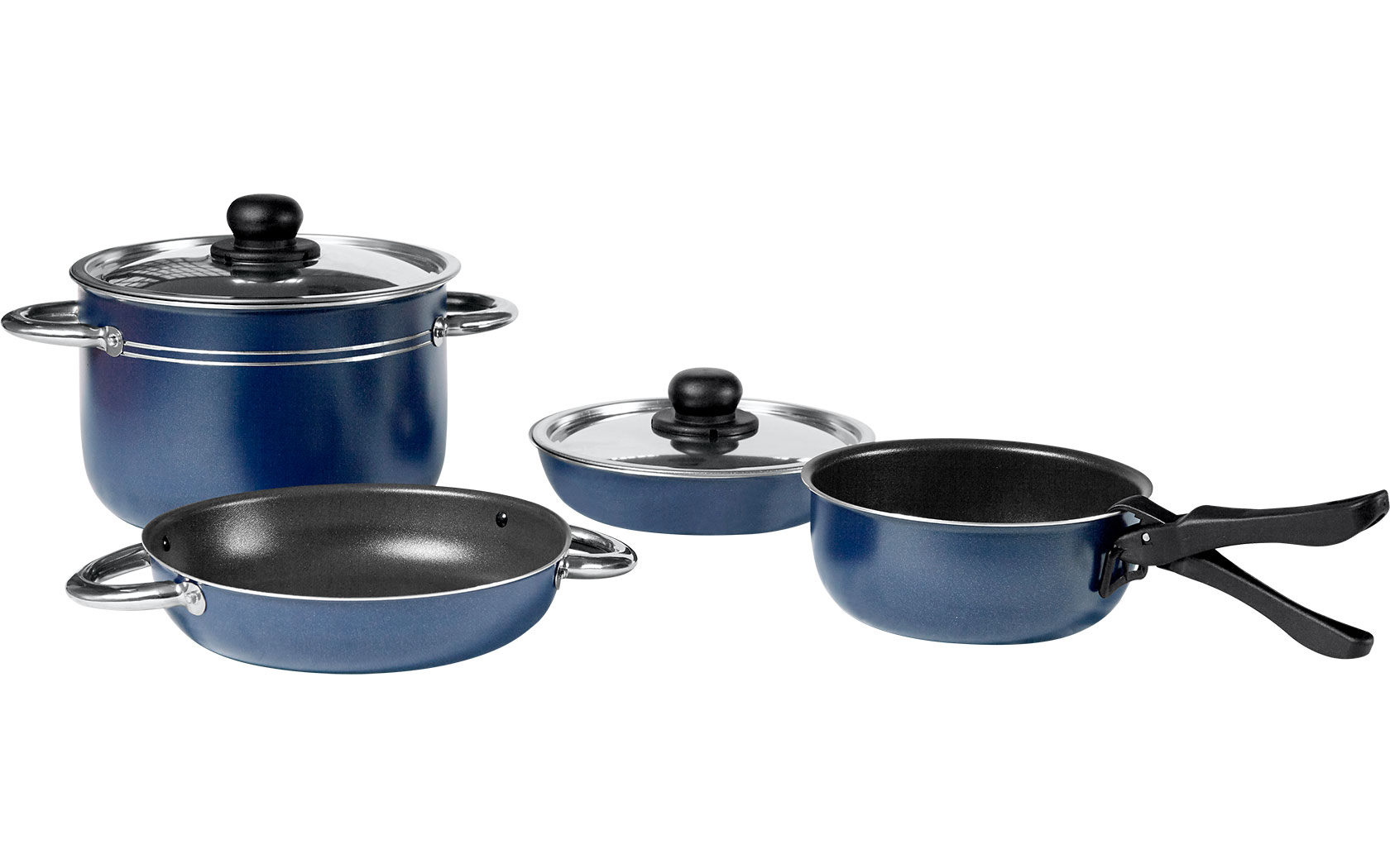 Lot De 8 Casseroles Et Assiettes Camping Vintage – Aluminium Emboîtable – Occasion