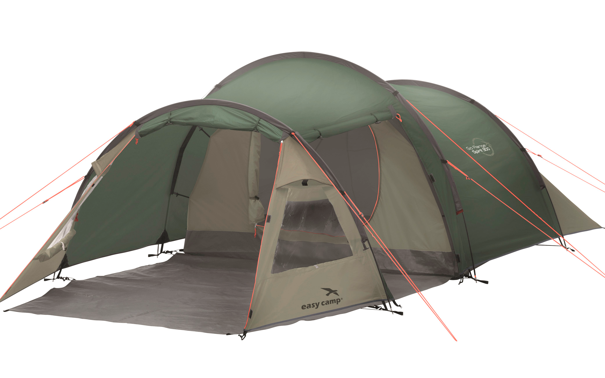 Easy Camp Spirit 300 Rustic Green Tunnel Tent Berger Camping