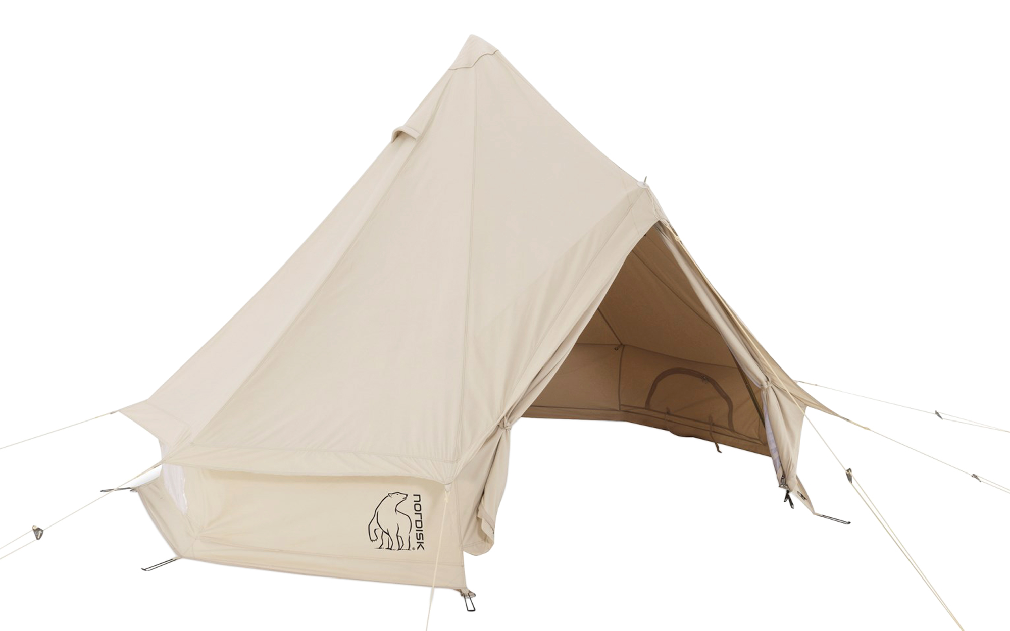 Nordisk Asgard 12.6 cotton bell tent for 6 people natural