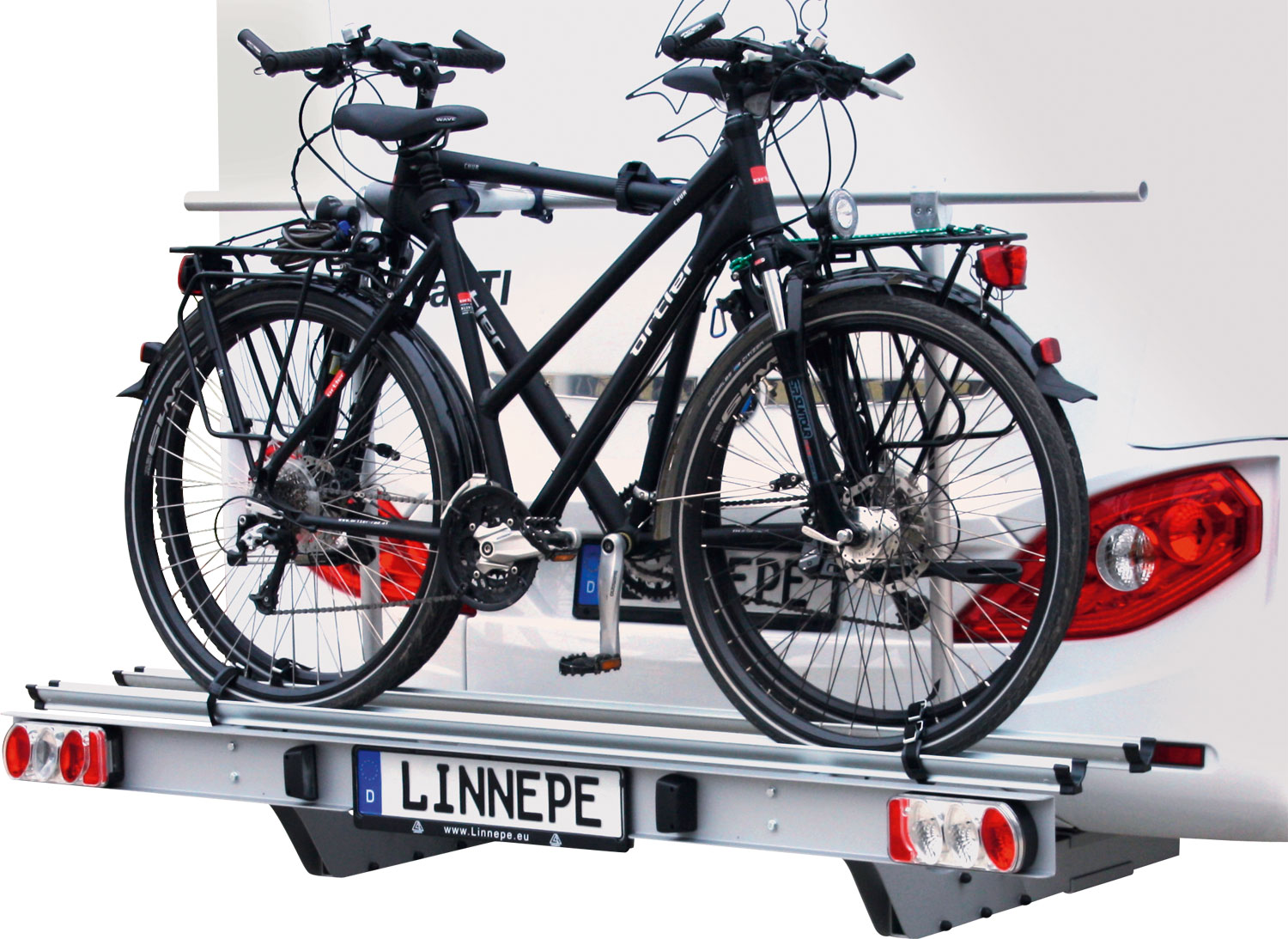 Linnepe Scooter Rack Linnepe load carrier Findus for motorhomes - Berger Camping